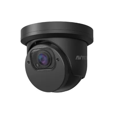 AVYCON - AVC-TE21V-B - 2MP (1920x1080), Eyeball Camera, 4-in-1, HD-TVI (default), CVI, AHD, ANALOG (960H), 2.7-13.5mm Manual VF Lens, 115ft Smart IR's, DWDR, CoC, OSD, BLC, DC12V, IP67, Black