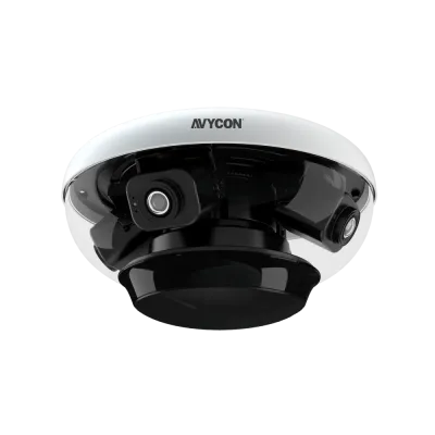 AVYCON - AVC-N4M81F360 - 8MP, IP H.265 IR Multi-Sensor 360 Quad Directional Camera, 4mm per sensor, True D&N, 1 Audio In/Out, 1 Alarm In/Out, AC24V, MicroSD Card slot, PoE+