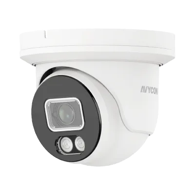 AVYCON - AVC-TCE81F28 - 8MP (3840x2160), Turret Full Color Camera, 4-in-1, HD-TVI (default), CVI, AHD, ANALOG (960H), InfiniteColor, 2.8mm Lens, DWDR, CoC, OSD, BLC, DC12V, IP67, White