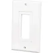 Platinum Tools - VZ7025 - Single Gang Decora Style Brush Plate, White