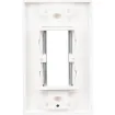 Platinum Tools - VZ7025 - Single Gang Decora Style Brush Plate, White