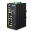 Planet - IGS-5225-8P2T2S - Industrial L2+ 8-Port 10/100/1000T 802.3at PoE + 2-Port 10/100/100T +2-Port 100/1G/2.5G SFP Managed Ethernet Switch