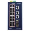 Planet - IGS-20160HPT - Industrial L3 16-Port 10/100/1000T 802.3at PoE + 2-Port 10/100/1000T + 2-Port 1G/2.5G SFP Managed Switch