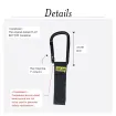 Rip-Tie - LGC-09-G04 - 1-1/2 Inch CableCarrier-LG with 4.5 Inch Heavy Duty Locking Carabiner Multi-Color Pack 1.5" x 9