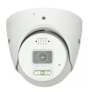 BOLIDE - BN9019AD/NDAA - H.265 8MP 2.8mm Fixed Lens IP67 Full Color Active Deterrent Turret Camera, Color At Night Warmlight Up to 65 Feet, Two-Way Audio ( Built-in Speaker and Mic ), MicroSD Slot Up to 256GB, Active Deterrent Red and Blue Lights, PO