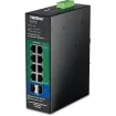 Trendnet - TI-PG103i - 10-Port Industrial Gigabit L2 Managed PoE+ DIN-Rail Switch 24 - 57V