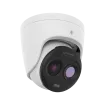 Hanwha - TNM-C2722TDR - Wisenet T network Bi-spectrum Early Fire Detection Camera, Thermal: 160 x 120 (uncooled) @ 8fps, <50mK (NETD), built-in 1.9mm fixed lens (57° HFoV / 44° VFoV), Visible: 3MP, built-in 4.46mm fixed lens (69° HFoV / 50.8° VFoV), 