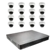 ACTI - ZNR-220P-K1 - 16-Channel 2-Bay 16-port PoE Desktop Standalone NVR and 16 pcs Z94 2MP Outdoor Mini Dome