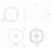 Speco - CLT2J - Ceiling Mount (JB2 Junction Box)