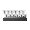 UNV - EK-BQ2P16DLT412T4 - 6 Channel Surveillance Kit with 12 Dual Light Cameras, PoE NVR, 4TB HDD