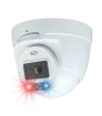 Speco - O4TDD2M - 4MP IP Turret Camera with AI, Audio, and Visual Deterrent, NDAA