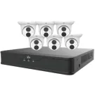 UNV - EK-S31P8DLT46 - Uniview Dual Light 8 Channel Surveillance Kit with (6) 4MP Turret Domes