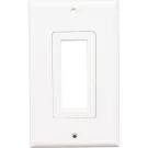 Platinum Tools - VZ7025 - Single Gang Decora Style Brush Plate, White