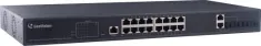 GeoVision - 84-APOE162-001U - 16-Port Gigabit PoE +2 Gigabit SFP uplink port + 2 combo port Web Managed PoE Switch, US