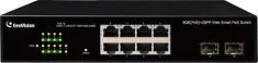 GeoVision - 84-APOE81C-001U - 8-port Gigabit 802.3at+ 2 Gigabit SFP uplink port, Easy Web Smart PoE Switch, US