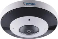 GeoVision - 84-GFER690-1TB - Cloud AI 6MP H.265 Super Low Lux WDR Pro IR Fisheye Rugged IP Camera, 1.65mm, 1TB Micro SD