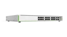 Hanwha - HV-GS970M/28PS-10 - 24 port Gigabit Managed PoE+ switch, 4 x SFP uplink ports, 370W total PoE budget, Optimized to use with Hanwha network camera products