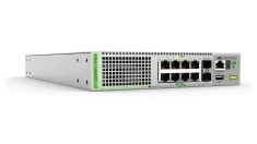 Hanwha - HV-GS980MX/10HSm - L3 Stackable Switch, 8x 100M/1/2.5/5G PoE++, 2x SFP+ ports and a single fixed power supply, US Power Cord. Optimized to use with Hanwha network camera products.