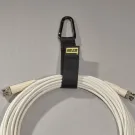 Rip-Tie - J-B9-T - One Inch Wide CableCarrier with Black Triangle Carabiner, 1″ x 9″