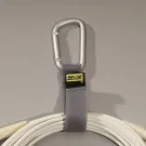 Rip-Tie - J-S6-C - One Inch Wide CableCarrier with Silver Carabiner, 1″ x 6″