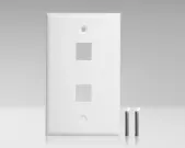 Jonard - K-W2/10 - Single Gang Keystone 2 Port Wall Plate 10 Pack 