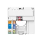 Hanwha - NHP-P100 - Powered by OnCAFE, IP Controller supporting (1) door, featuring (1) Wiegand/OSDP reader port (up to 2 OSDP Readers), (3) Supervised Inputs, up to (2) Unsupervised OSDP Flex Inputs, (1) Form-C wet relay output with dry/12VDC/24VDC 