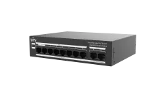 UNV - NSW3000-8T2GT-POE-IN - Ethernet 8 Port 120W Cloud Managed Ethernet PoE Switch