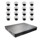ACTI - ZNR-220P-K1 - 16-Channel 2-Bay 16-port PoE Desktop Standalone NVR and 16 pcs Z94 2MP Outdoor Mini Dome