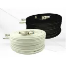 BP0033/PM25W 25' Siamese Zip Cable with BNC Connection White