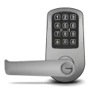 PDK - RLC2PKS - Red Wireless Lock - Satin Chrome Grade 2 Cylindrical, 13.56 MHz, 125 kHz