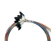 Jonard Tools - SPT-LCU3/12 - Pigtail, 3m, LC/UPC, G657A1, Pack of 12 Colored Fibers