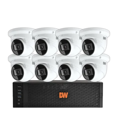 Digital Watchdog - DW-DX1VSTK48 - Blackjack DX with Fixed Lens Turret IP Cameras Kits 