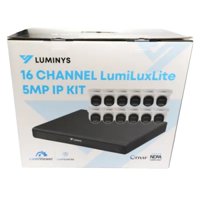 Luminys - K5T-16L2A4 - 16 Channel 5MP LumiLuxLite IP Kit