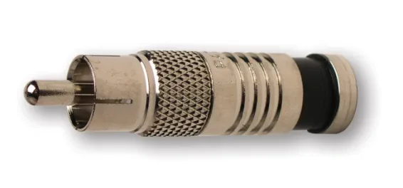 Platinum Tools - 18280 - RCA Type RGB Compression 25AWG Nickel Plated Connectors (Bulk Package 25Pc/Bag)
