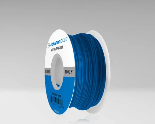 Jonard - WP30BL-1000 - 30 AWG Electrical Hook-Up Wire, Blue, 1000 ft