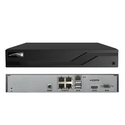 Speco - N4NRV4TB - 4 Channel Network Video Recorder with 4 Built-In PoE Ports, 4TB