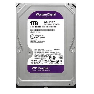 Vivotek - WD11PURZ - Western Digital Purple 1TB Surveillance HDD 3.5"