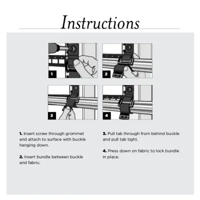 Rip-Tie - OW-34 - Two Inch Wide CinchStrap with End Grommets with Webbing 2" x 34