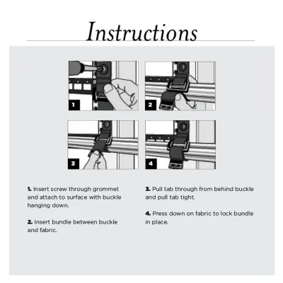 Rip-Tie - NW-16 - One Inch Wide CinchStrap with End Grommet with Webbing 1" x 16