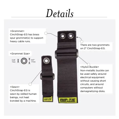 Rip-Tie - OW-94 - Two Inch Wide CinchStrap with End Grommets with Webbing 2" x 94