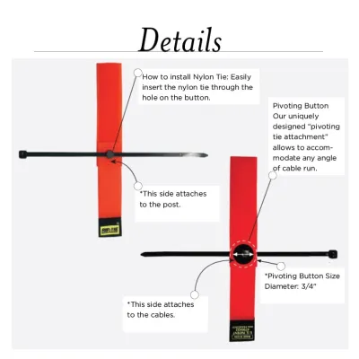 Rip-Tie - S-P21 - One Inch Wide PIVOTING CableHanger 1" x 21