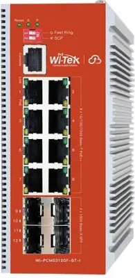 Wi-Tek - WI-PCMS312GF-BT-I V2 - Cloud L2+ Industrial PoE++ Switch