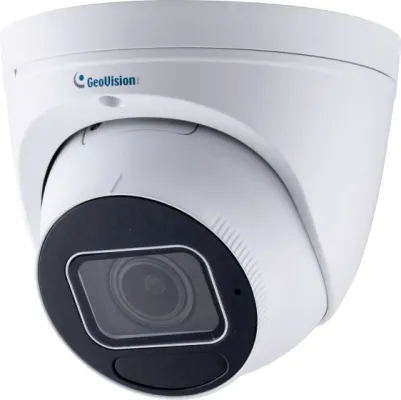 GeoVision - 84-EBD483W-0010 - AI 4MP H.265 5x Zoom Super Low Lux WDR Pro IR Eyeball Dome IP Camera with 2.7-13.5mm Lens