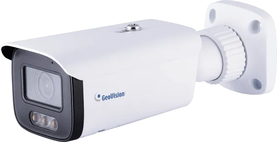 GeoVision - 84-GBLN480-2F10 - AI 4MP WDR Pro Full Color AI-ISP Warm LED Bullet IP Camera, H.265, 2.8mm