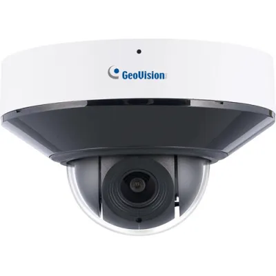 GeoVision - 84-GPTZ481-0010 - AI 4MP H.265 2.3x Zoom Super Low Lux IR IP Mini PTZ Camera