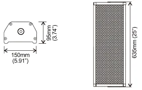 GeoVision - 84-IPSS400-0020 - Network Sound Column 40W 
