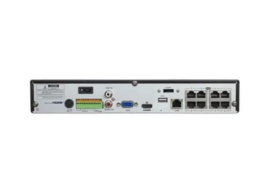 GeoVision - 84-RNRL81-P00U - 8 Channels H.265/H.264 PoE Standalone NVR 1 Bay