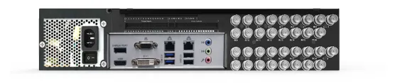 ExacqVision - 3208-48T-F2A - 48TB A-Series Hybrid 2U Front Accessible Recorder Professional Win10 With 8 IP Cameras licenses and 32 Analog