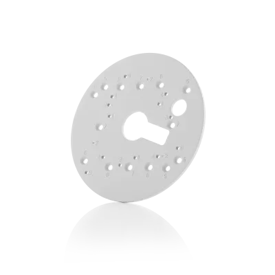 AV-EBAR-W - Round Electrical Box Adapter Plate for SurroundVideo Omni SX - IDIS