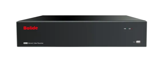 BOLIDE - BN-NVR/64NX/NDAA - 64-Channel 4K H.265 NVR, Supports Up to 4K Cameras, 640Mbps Throughput 4K, Output, 3 HDMI, VGA, 8 Hard Drive Bays Up to 12TB each bay, 96TB max, NDAA Compliant, iPac AI Enabled